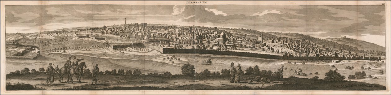Veduta di Gerusalemme del 1698 di Cornelis De Bruyn da Cornelis de Bruijn