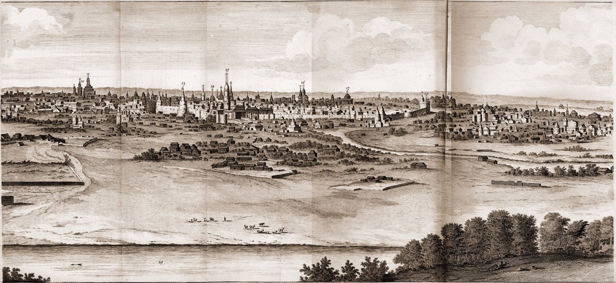 Mosca Da: Voyages par la Moscovie, en Perse, et aux Index orientales da Cornelis de Bruijn