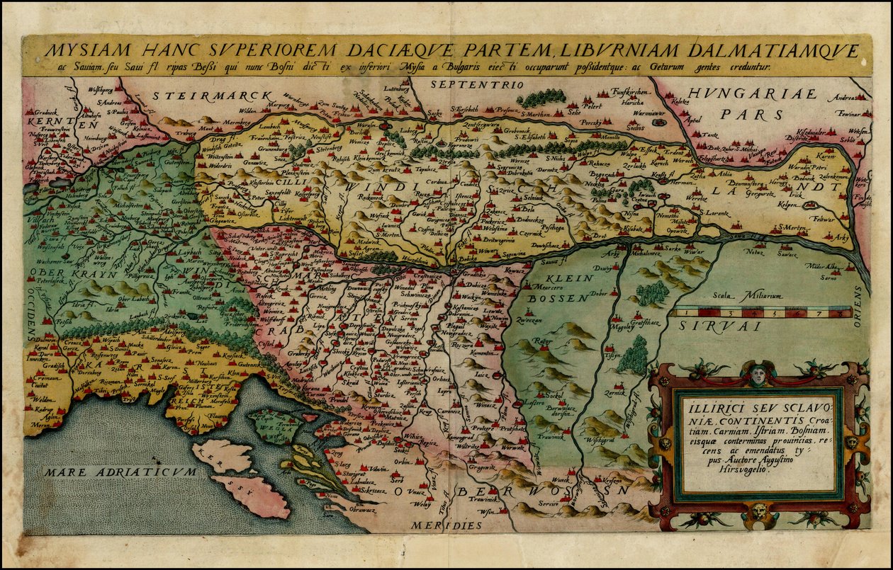 Mappa dei Balcani settentrionali del 1593 di Cornelis de Jode da Cornelis de Jode