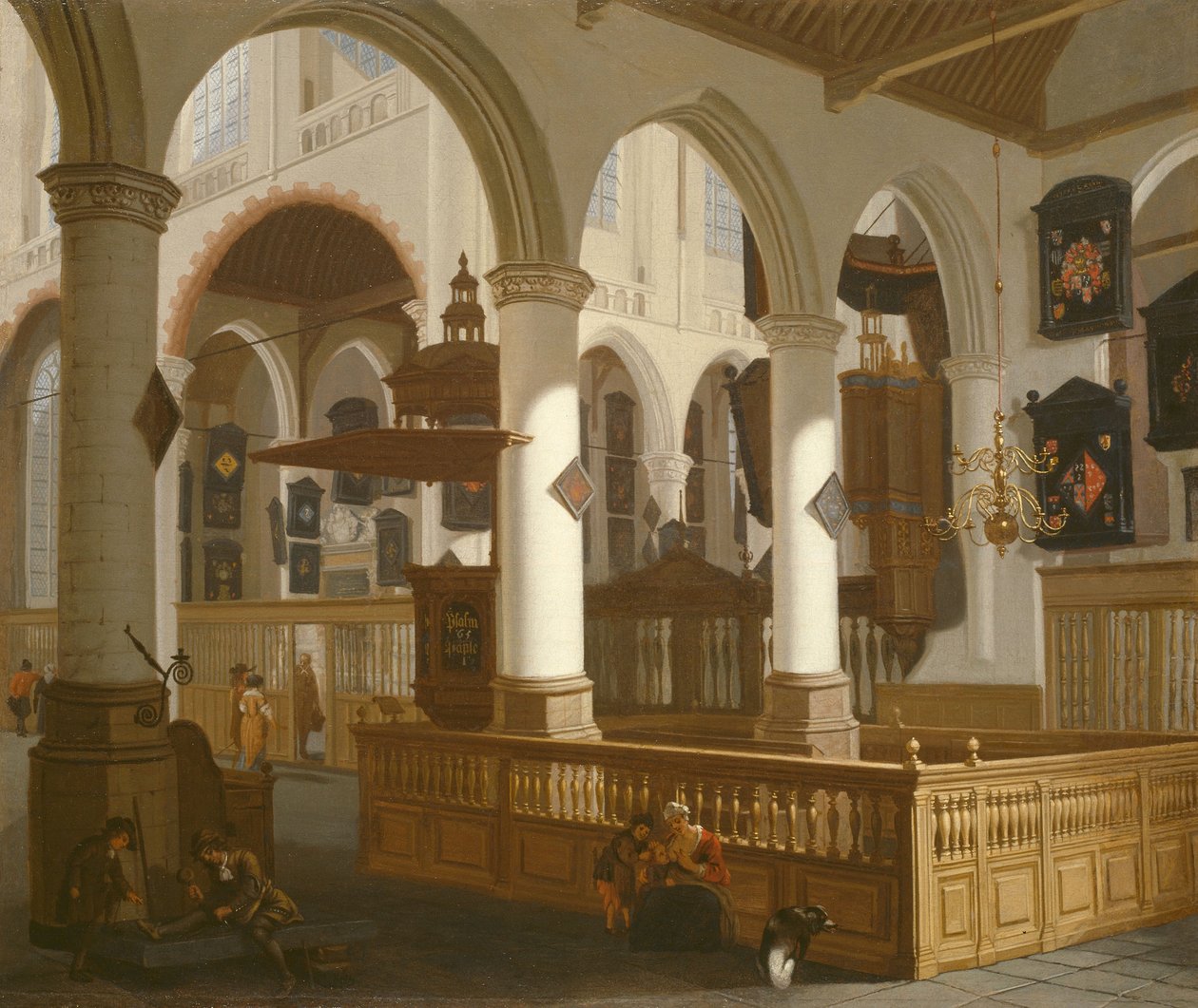 La Oude Kerk, Delft da Cornelis de Man