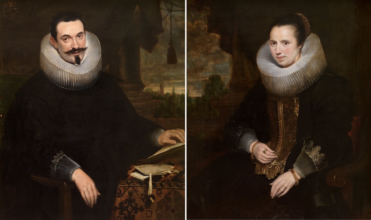 Barthel Van den Berghe e sua moglie Elisabeth Hoegaerts da Cornelis de Vos