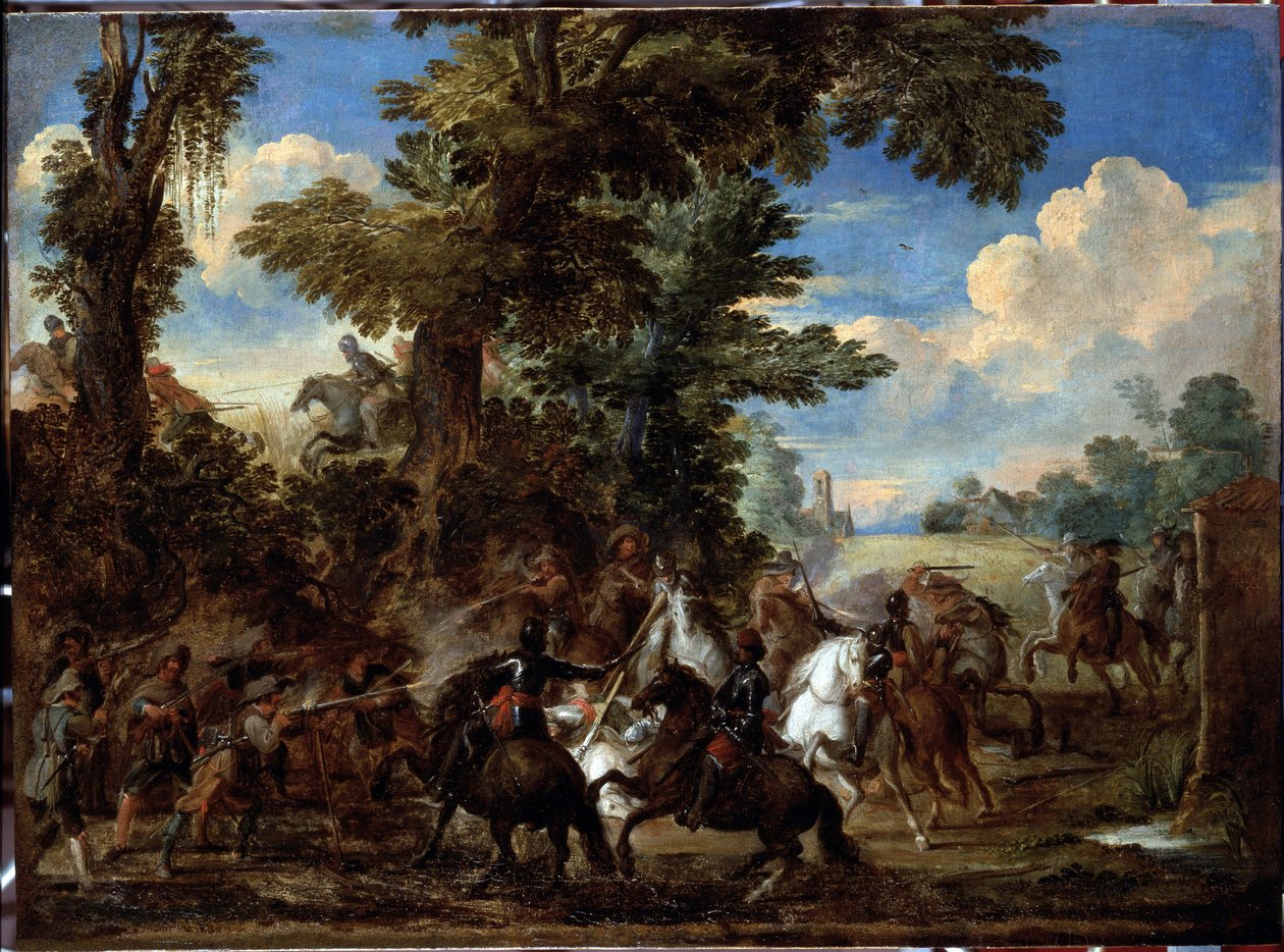 Scena di battaglia da Cornelis de Wael