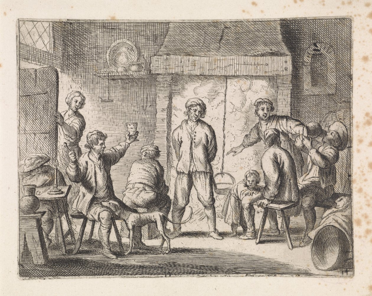 Contadini in una locanda da Cornelis de Wael
