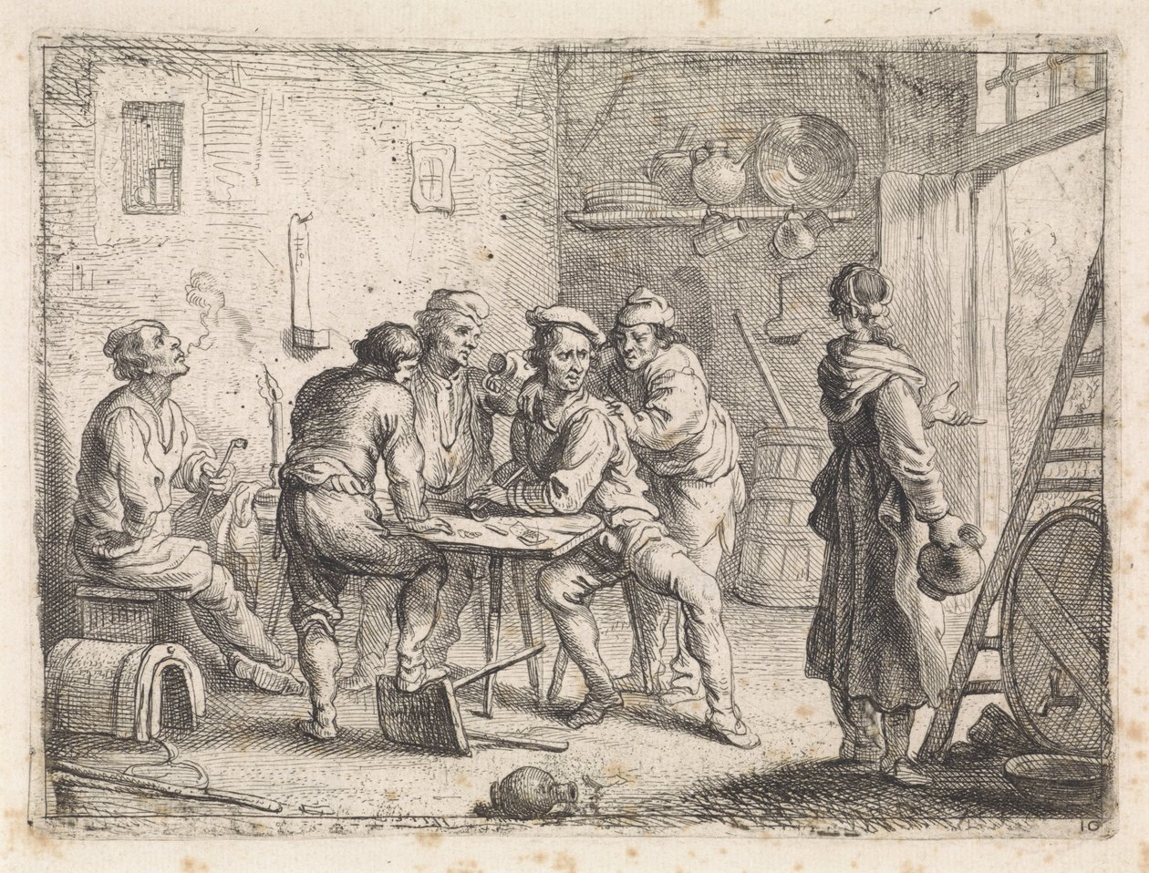 Donna lascia una locanda da Cornelis de Wael
