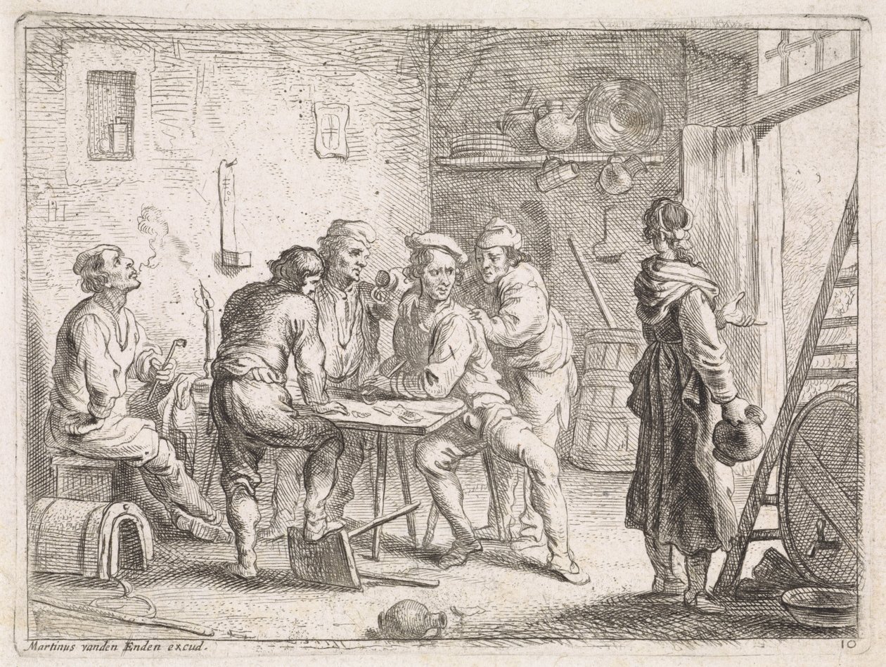 Donna lascia una locanda da Cornelis de Wael