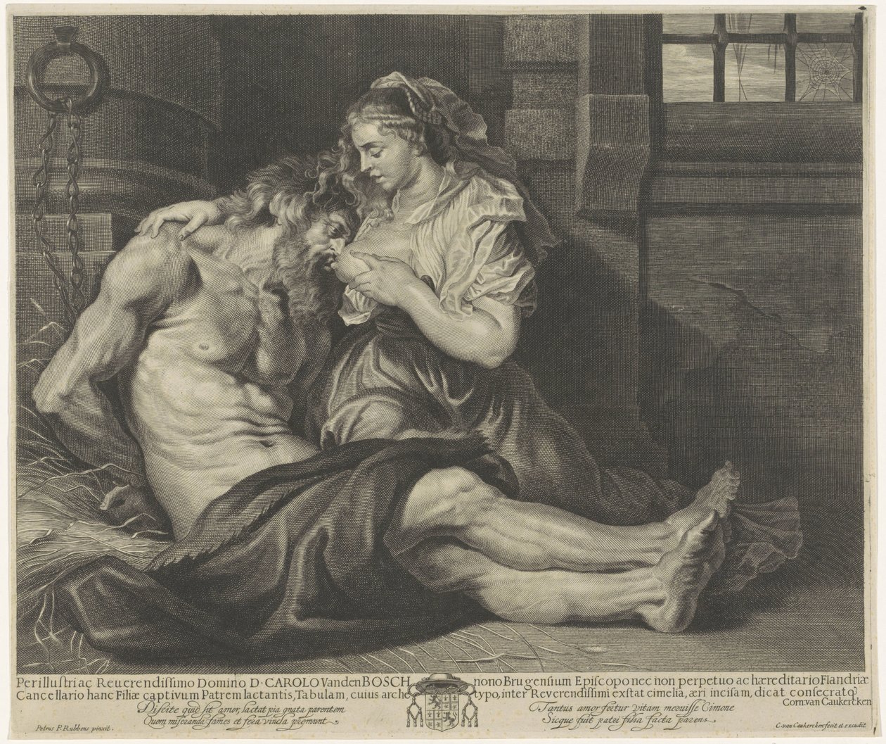 Cimone e Pero (Caritas Romana) da Cornelis van Caukercken