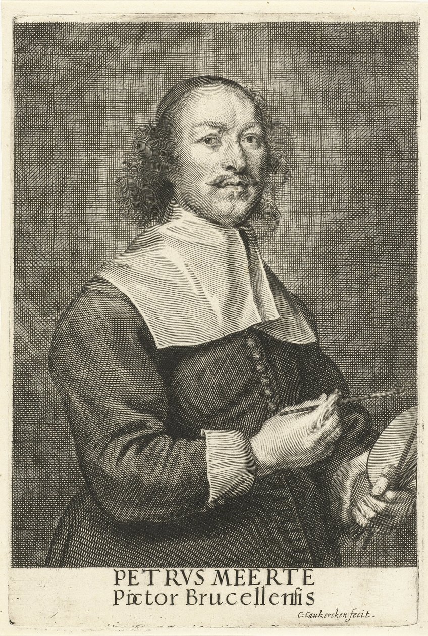 Ritratto del pittore Petrus Meerte da Cornelis van Caukercken