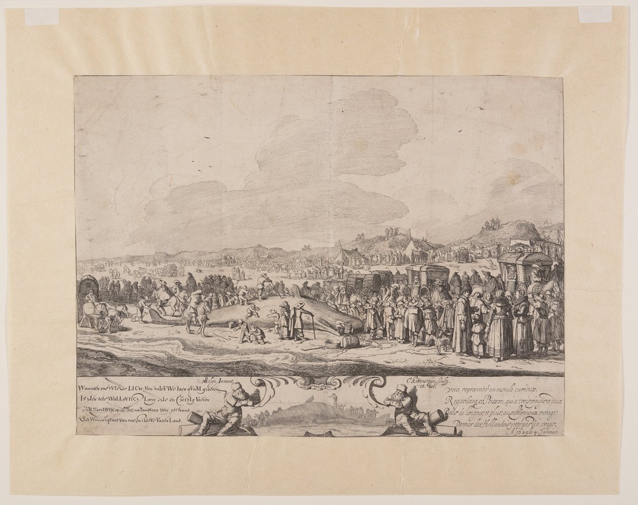 Il Cachalot incagliato tra Noordwijk e Zandvoort da Cornelis van Kittensteyn