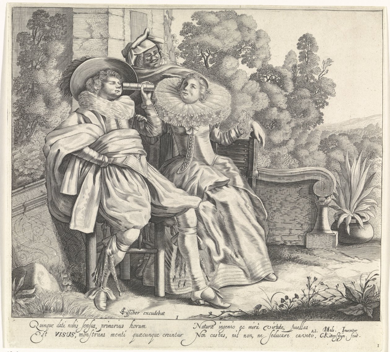 Vista (Vijf Zintuigen) da Cornelis van Kittensteyn
