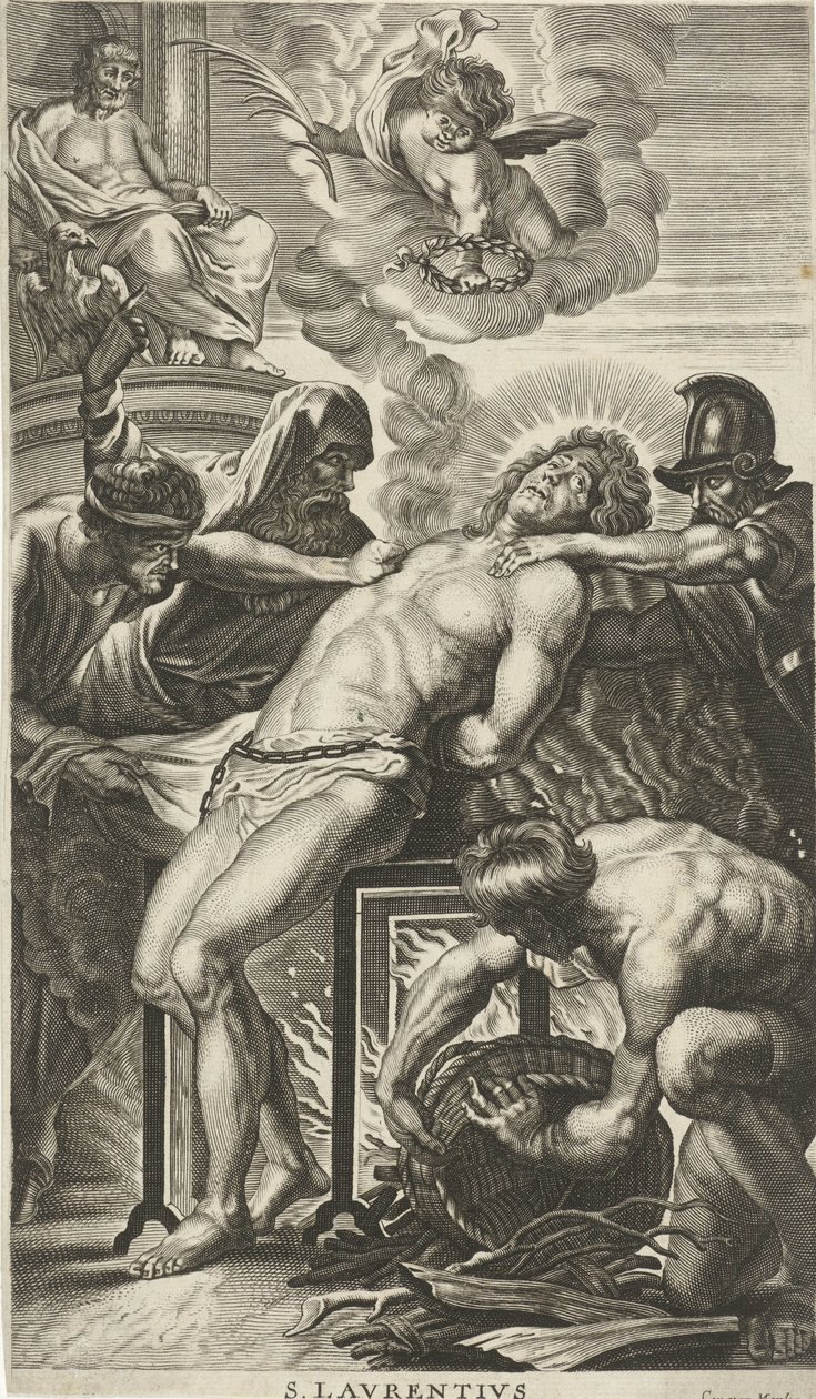 Martirio di San Lorenzo da Cornelis van Merlen