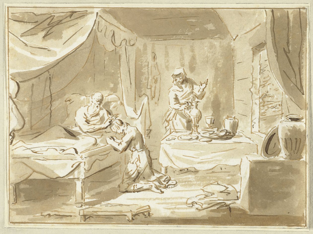 Giacobbe riceve la benedizione di Isacco da Cornelis van Noorde
