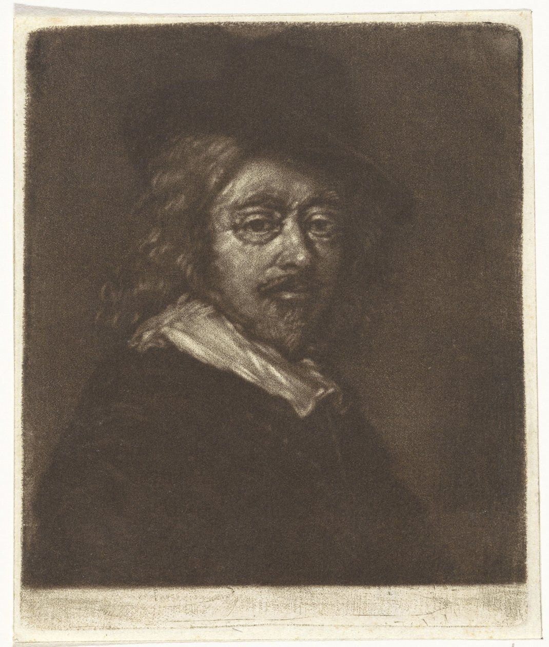 Ritratto di Frans Hals con un cappello da Cornelis van Noorde