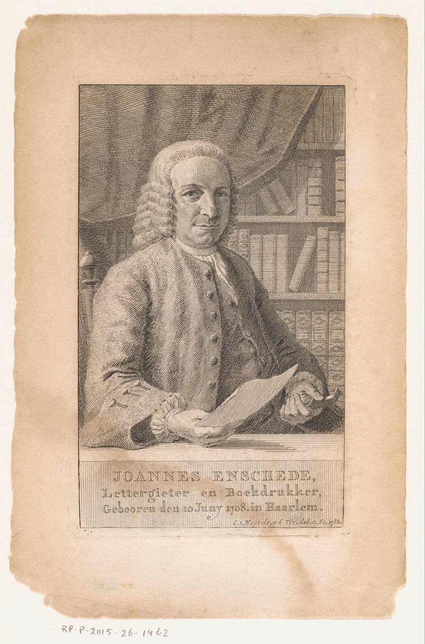 Ritratto di Johannes Enschedé da Cornelis van Noorde