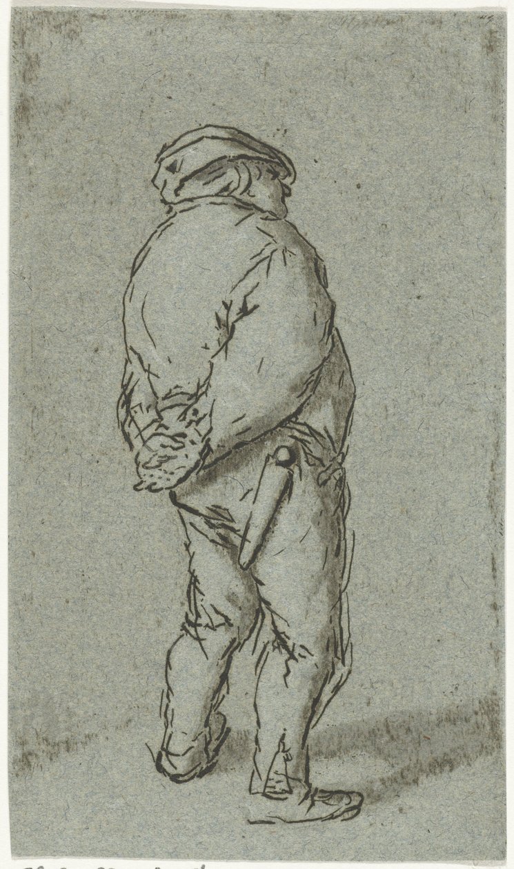 Uomo in piedi da Cornelis van Noorde