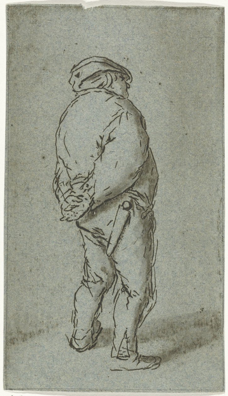 Uomo in piedi da Cornelis van Noorde