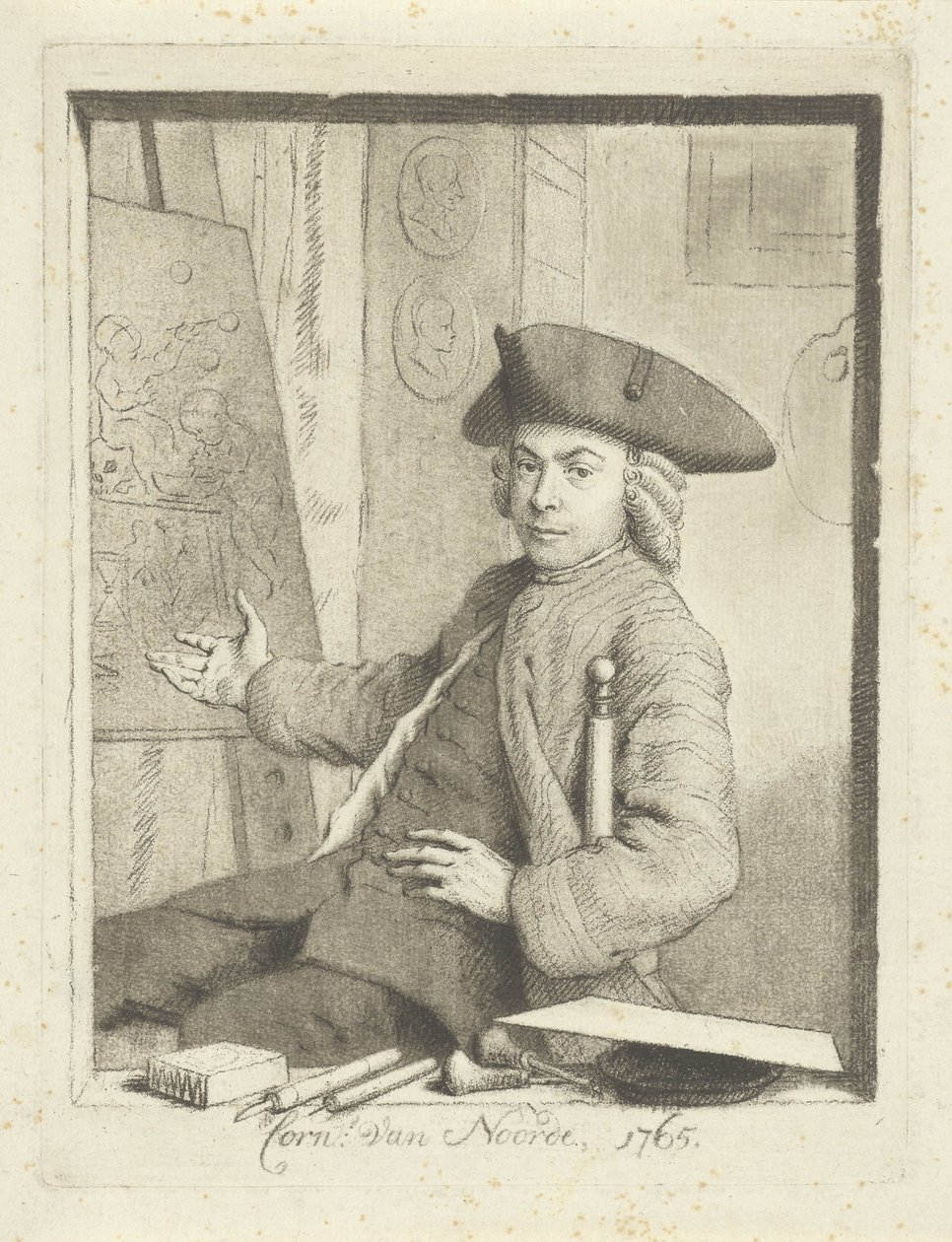 Autoritratto di Cornelis van Noorde da Cornelis van Noorde