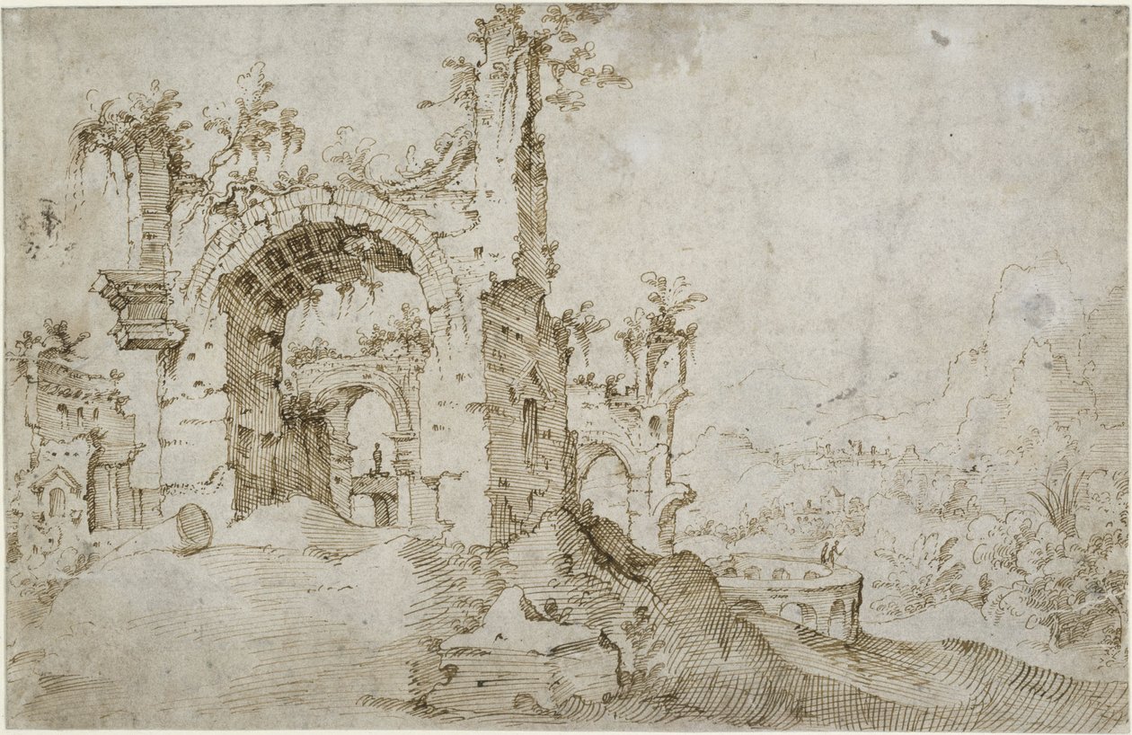 Paesaggio con rovine da Cornelis van Poelenburch