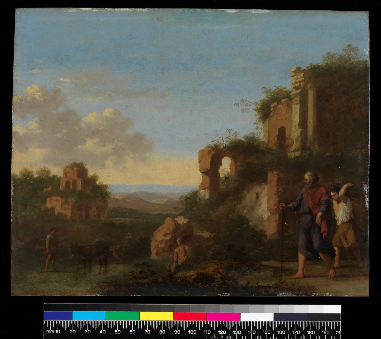 Paesaggio, con Abramo e Isacco, prima del 1667 da Cornelis van Poelenburgh