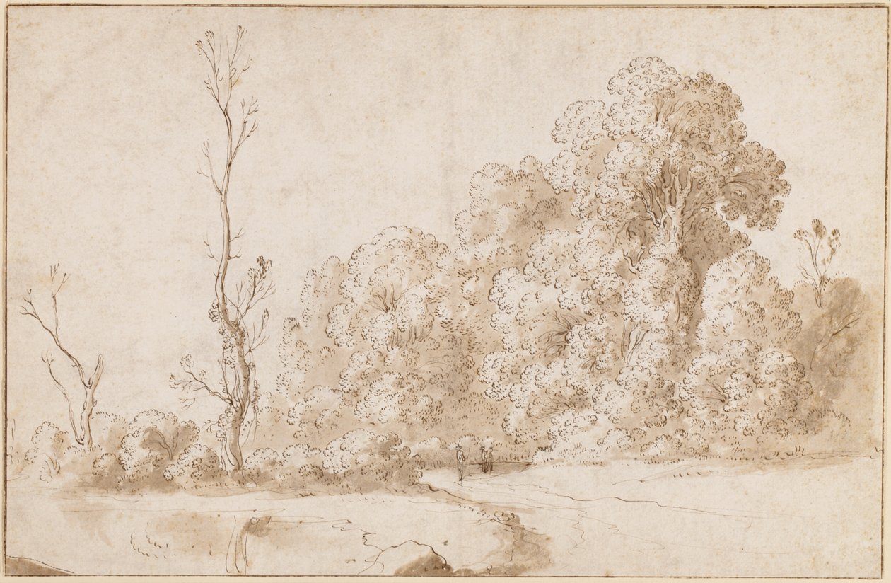 Paesaggio boschivo da Cornelis van Poelenburgh or Poelenburch