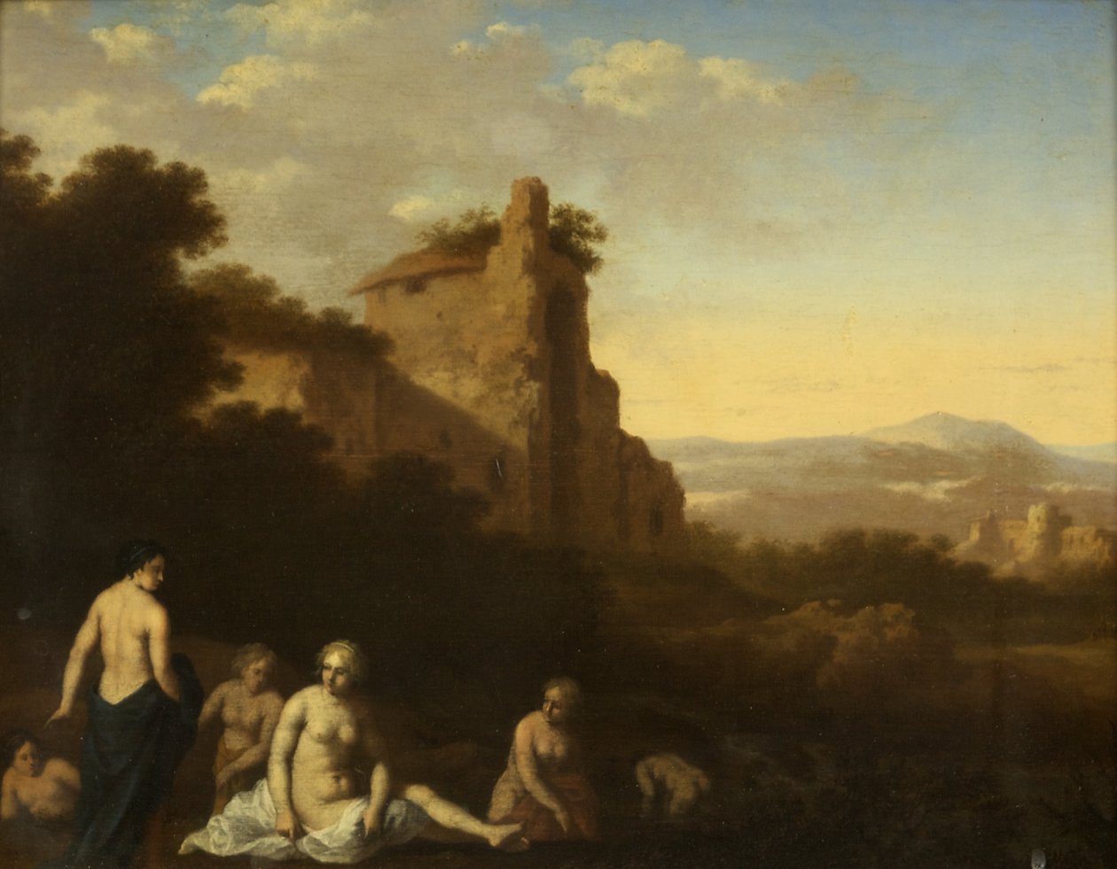 Ninfe che fanno il bagno da Cornelis van Poelenburgh or Poelenburch