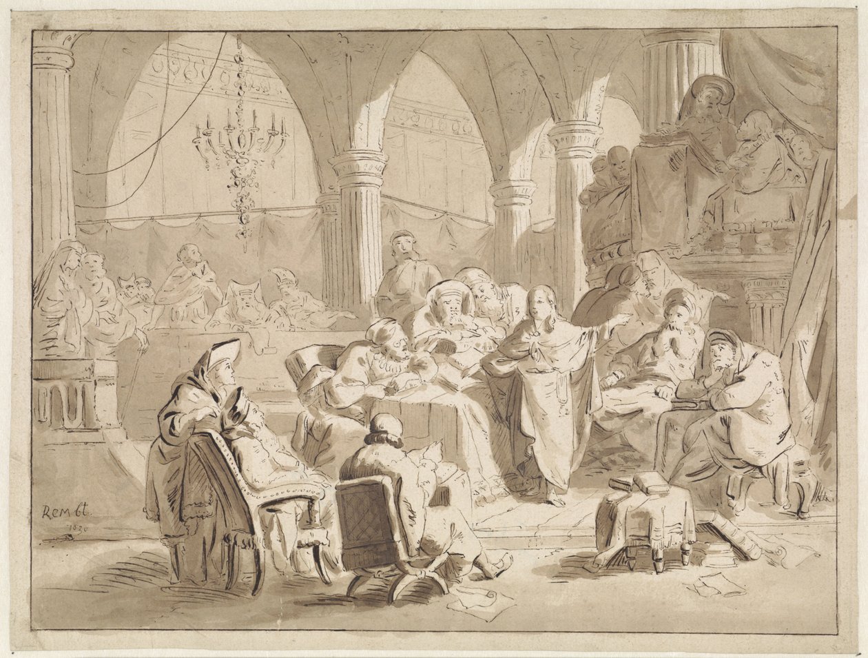Cristo dodicenne nel tempio da Cornelis van der Griendt
