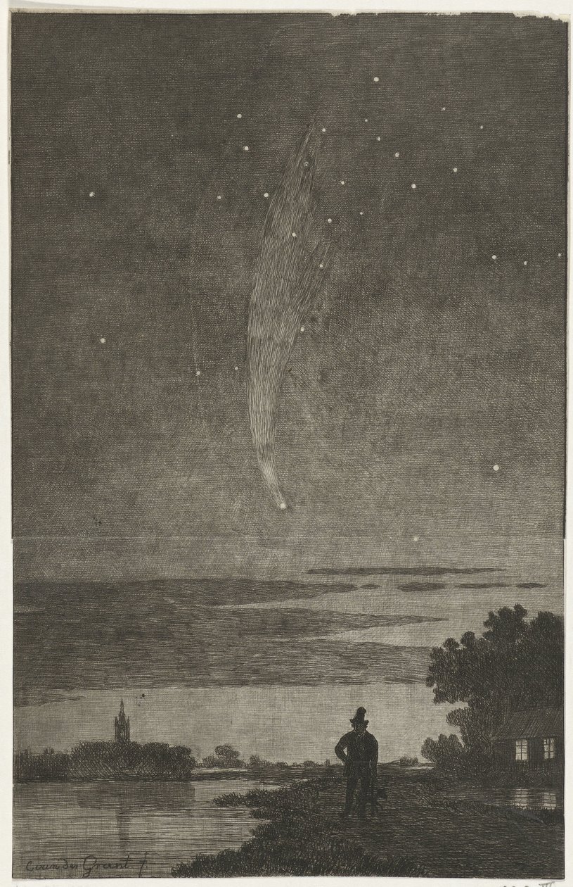 La cometa di Donati, 1858 da Cornelis van der Griendt