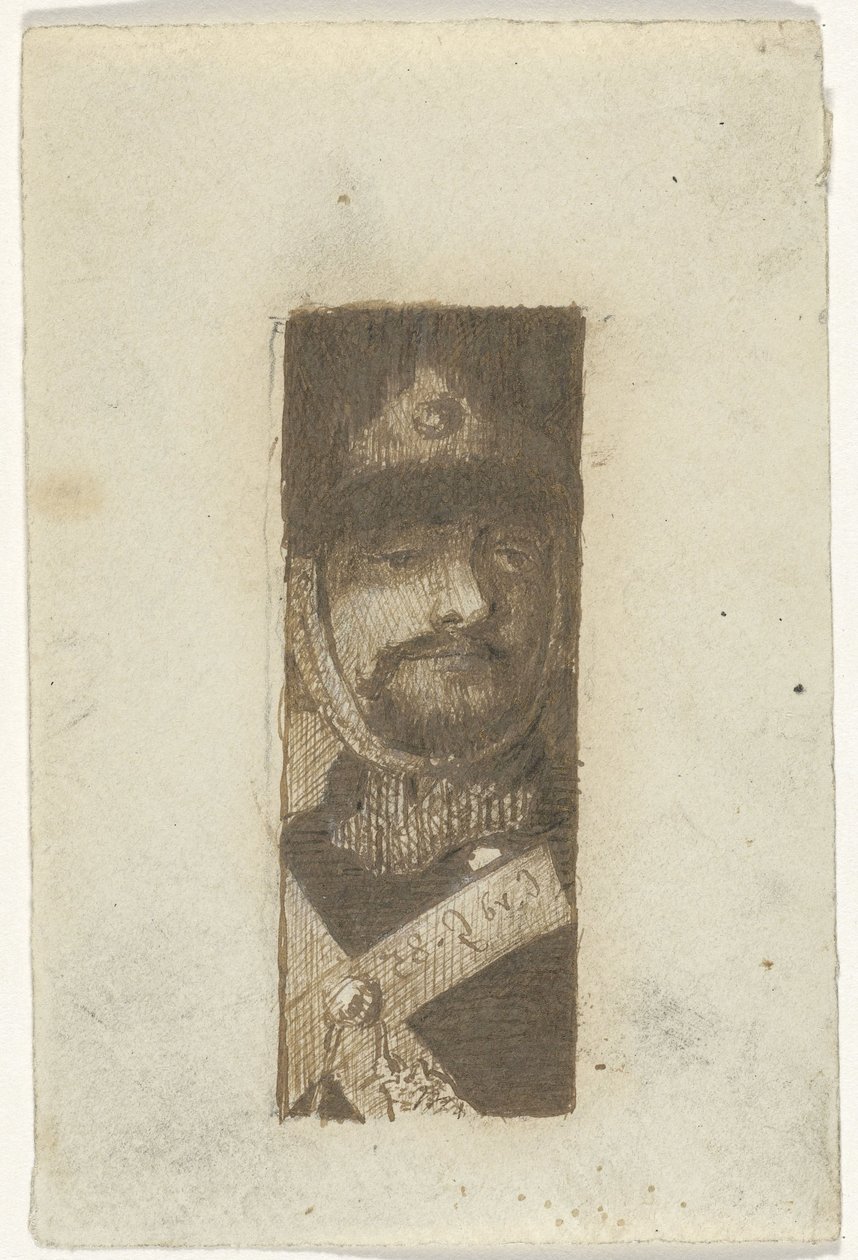 Ritratto di un soldato da Cornelis van der Griendt