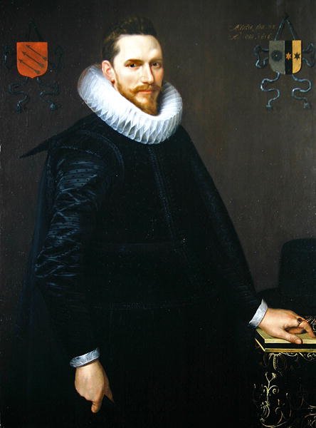 Ritratto di Adriaen de Kies van Wiessen, 1616 da Cornelis van der Voort