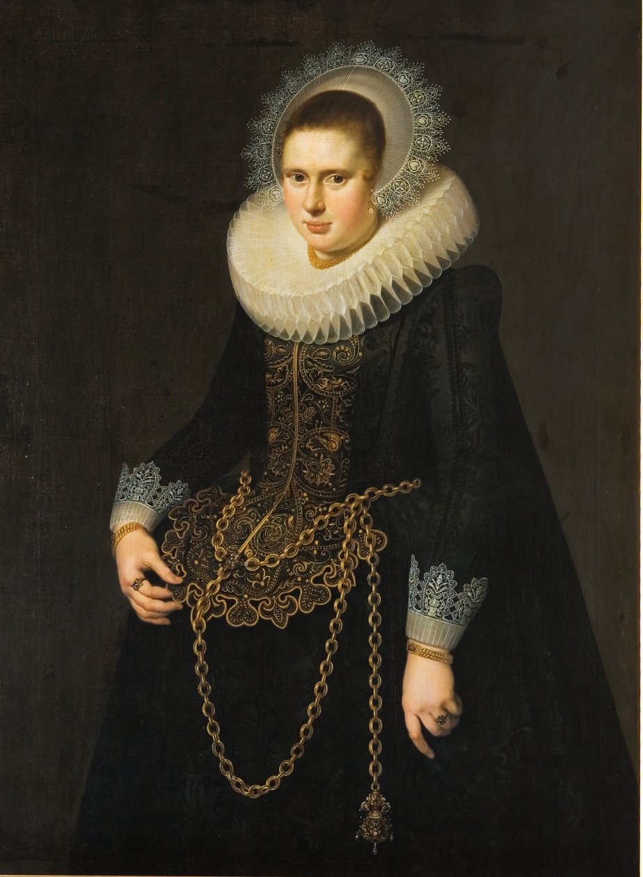 Ritratto di una donna di 22 anni da Cornelis van der Voort