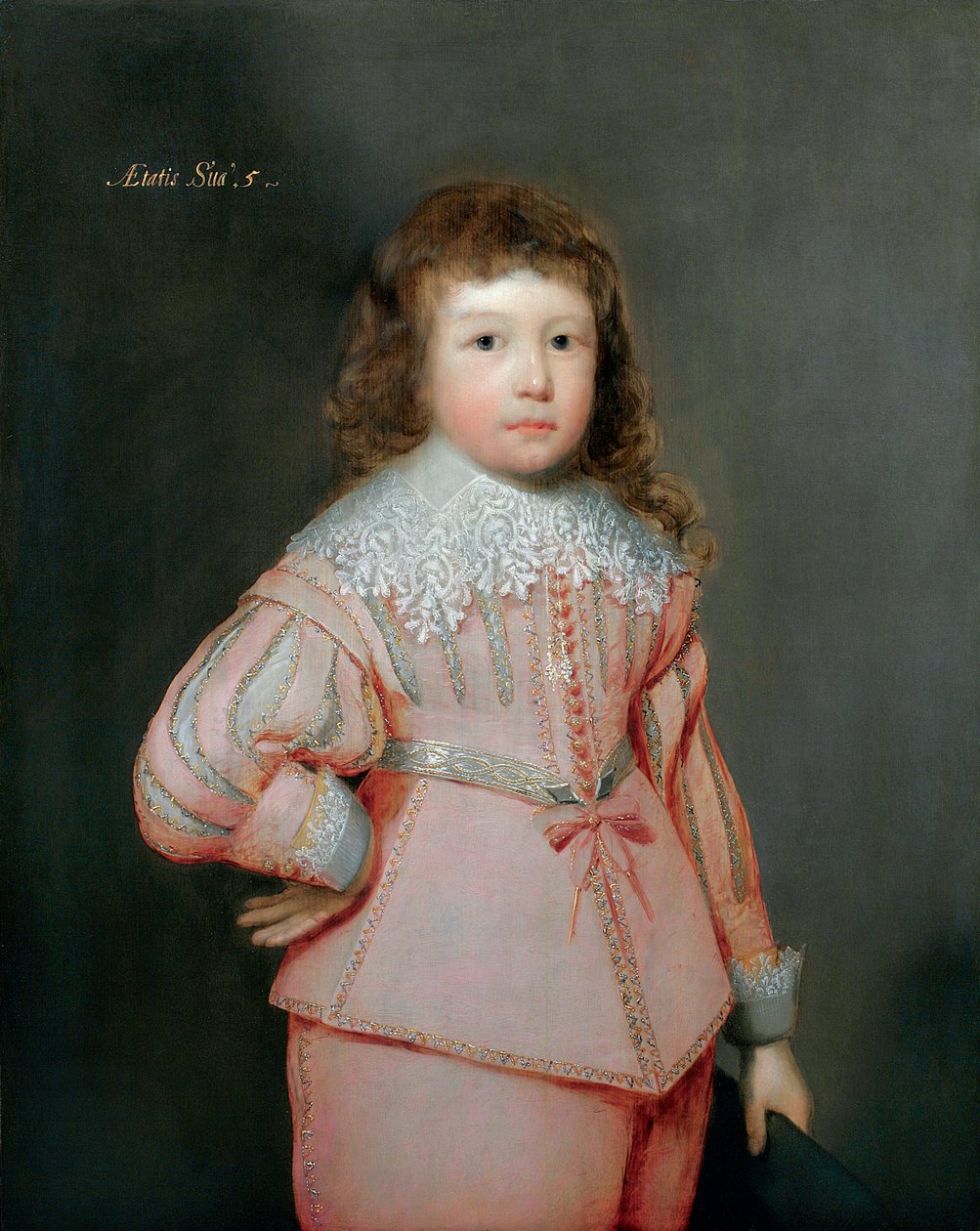 Ritratto di un giovane ragazzo ritenuto essere Lucius Cary, 3° Visconte Falkland, c.1637 da Cornelius Janssen van Ceulen