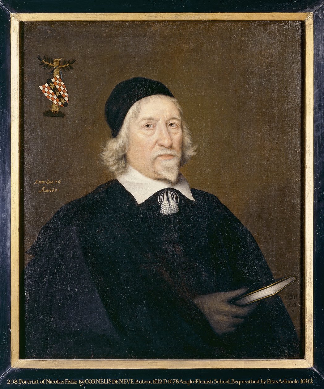 Ritratto di un uomo, chiamato Nicholas Fiske, 1651 da Cornelius de Neve