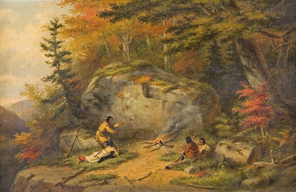 Autunno nel Canada occidentale, indiani Chippeway