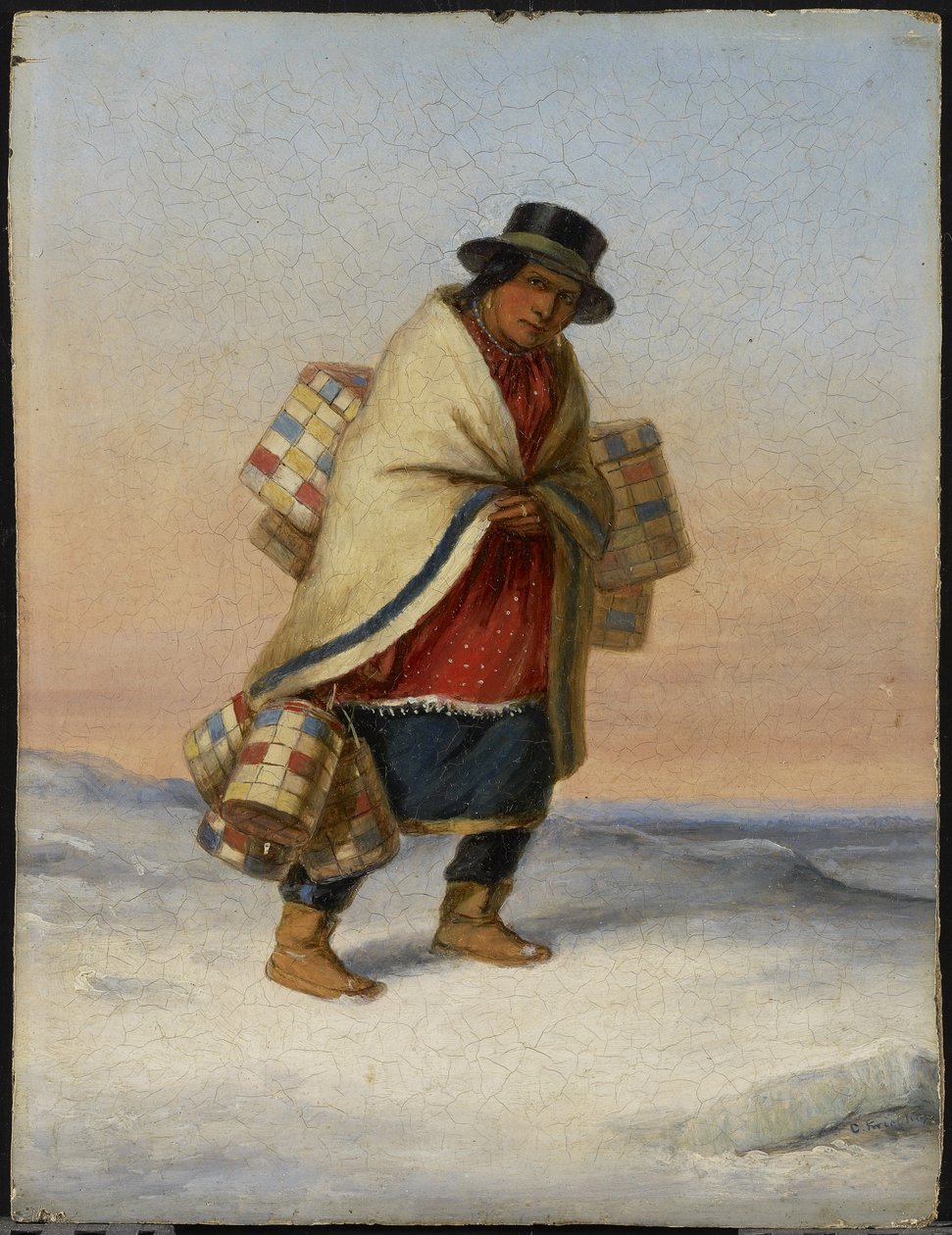 Il venditore di cesti da Cornelius Krieghoff
