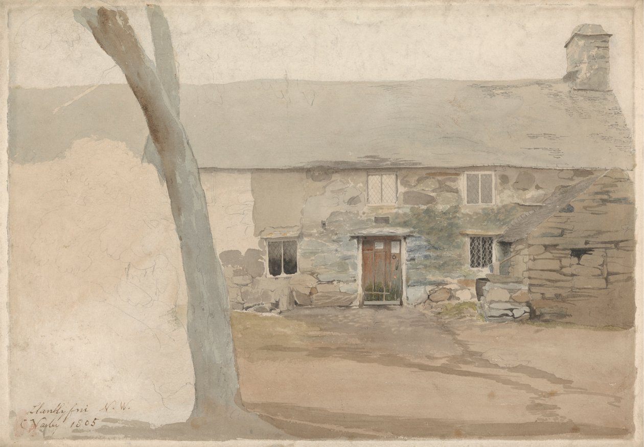 Cottage a Llanllyfni, Galles del Nord da Cornelius Varley