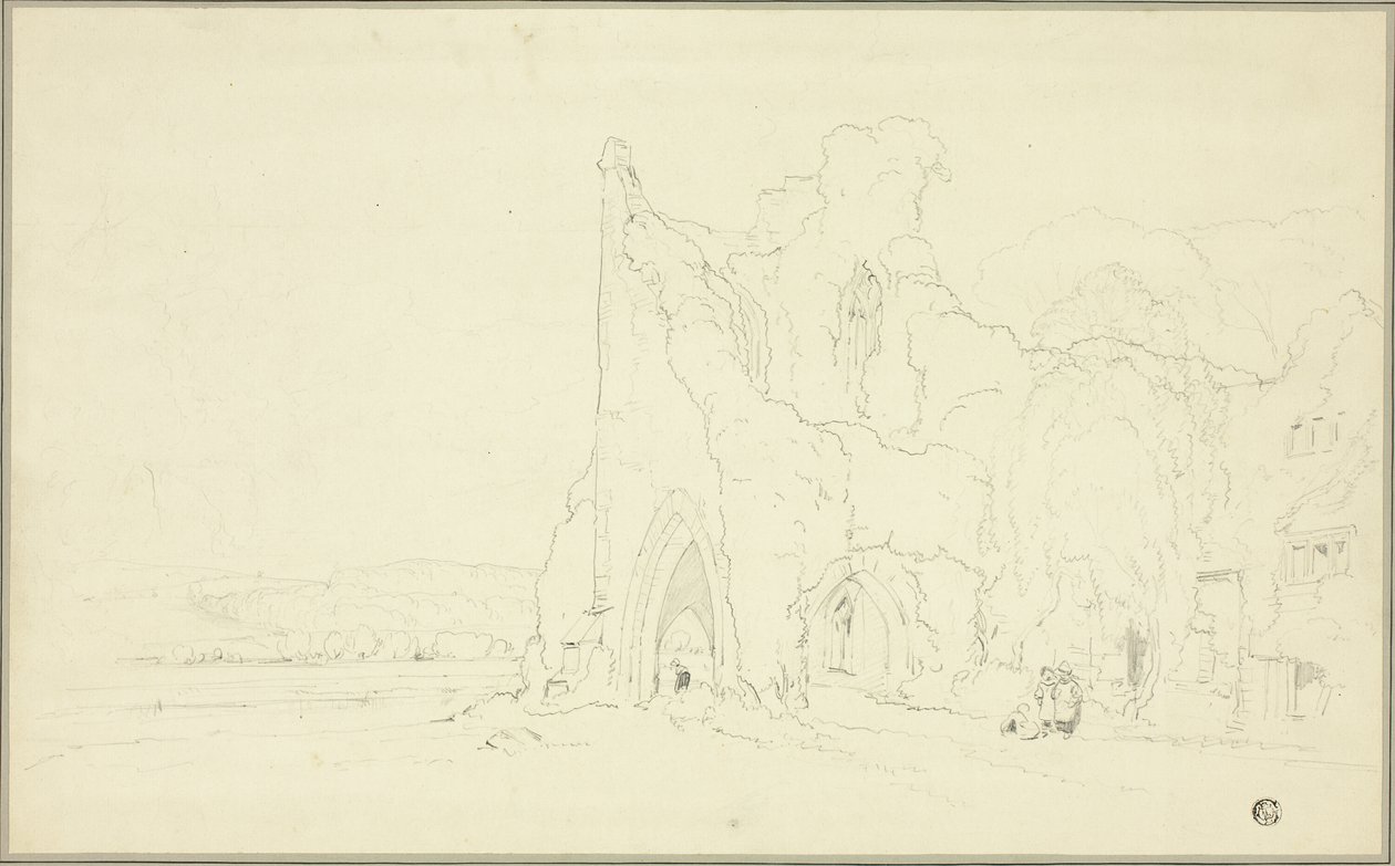 Paesaggio con rovine gotiche da Cornelius Varley