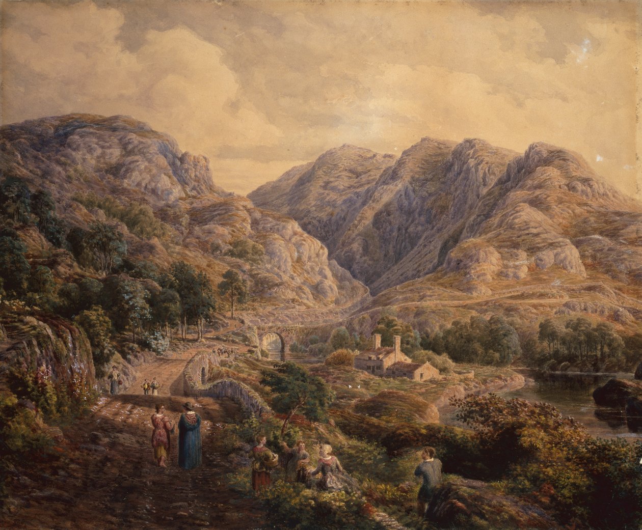 Passo di Pont Aber Glaslyn, Galles del Nord da Cornelius Varley