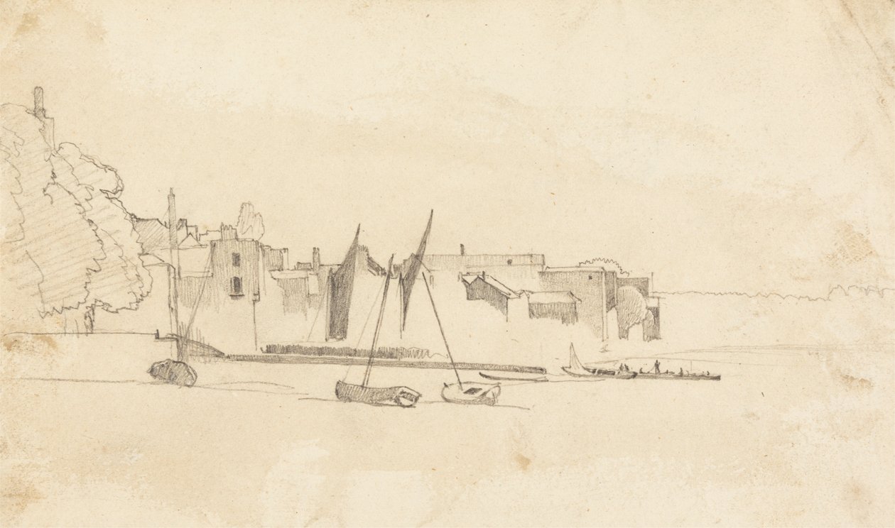 Piccole Barche nel Porto da Cornelius Varley