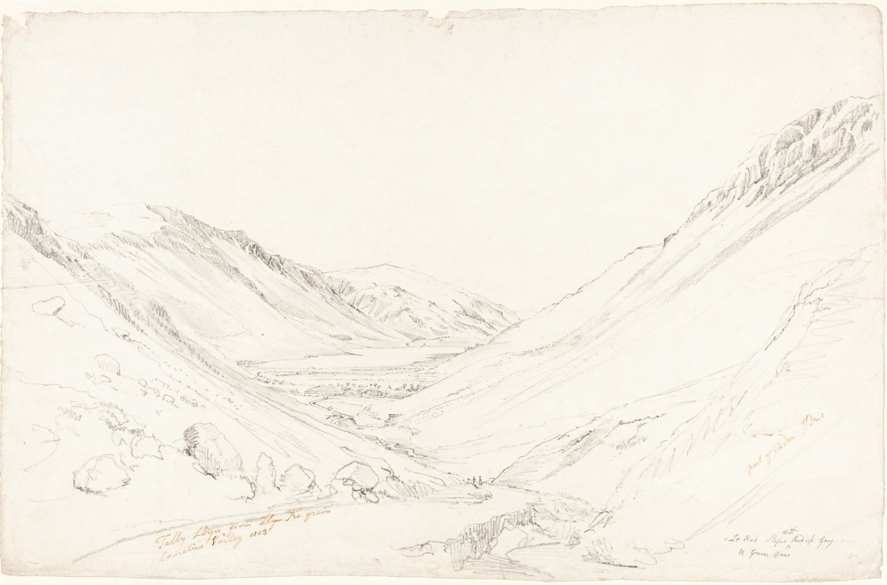 Tally Llyn da Llyn Trigrain da Cornelius Varley