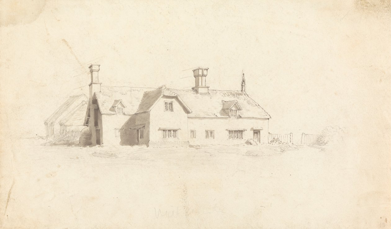 Vista di una Casa da Cornelius Varley