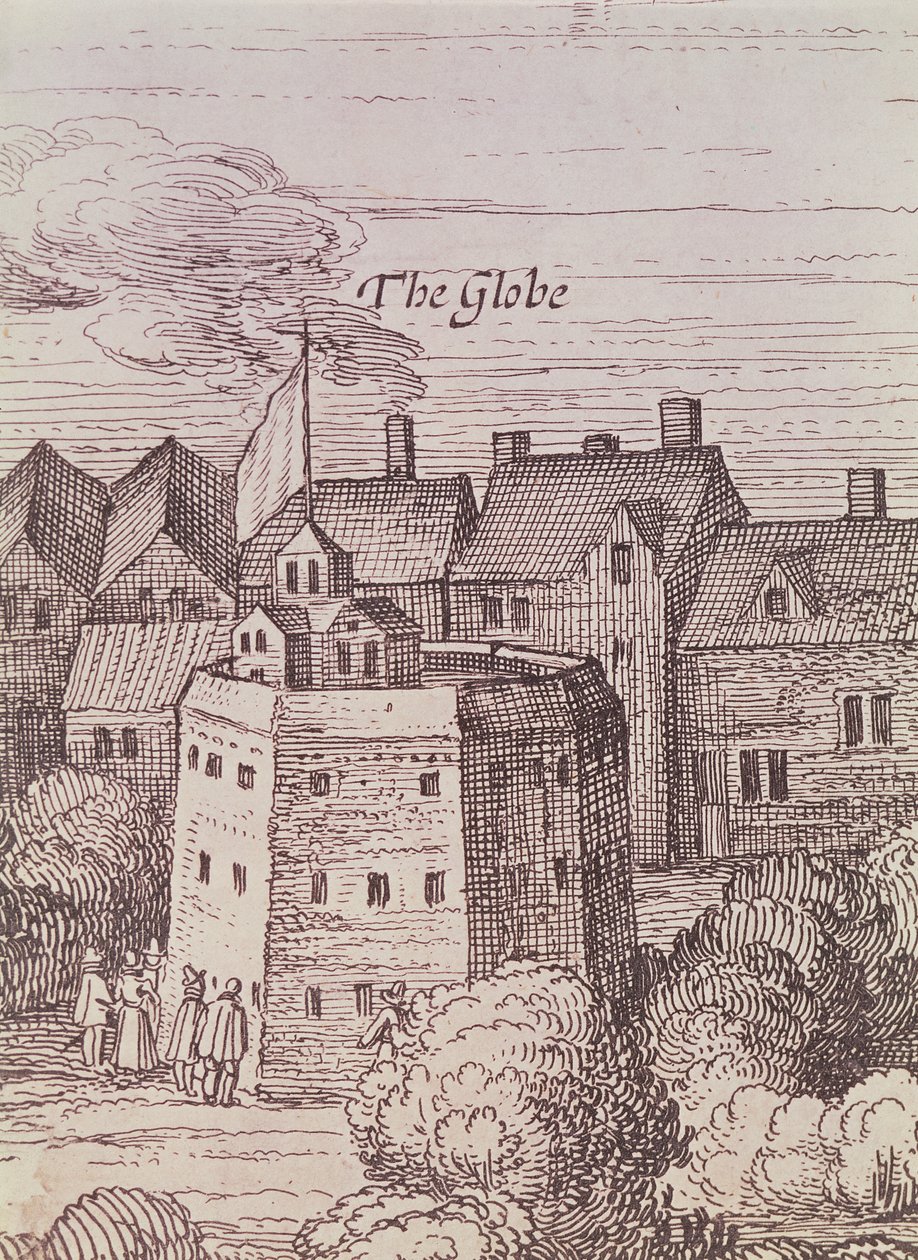 Il Globe Theatre, dettaglio da un