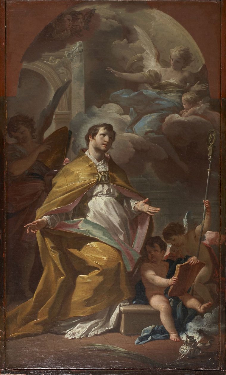 Santo vescovo in preghiera da Corrado Giaquinto