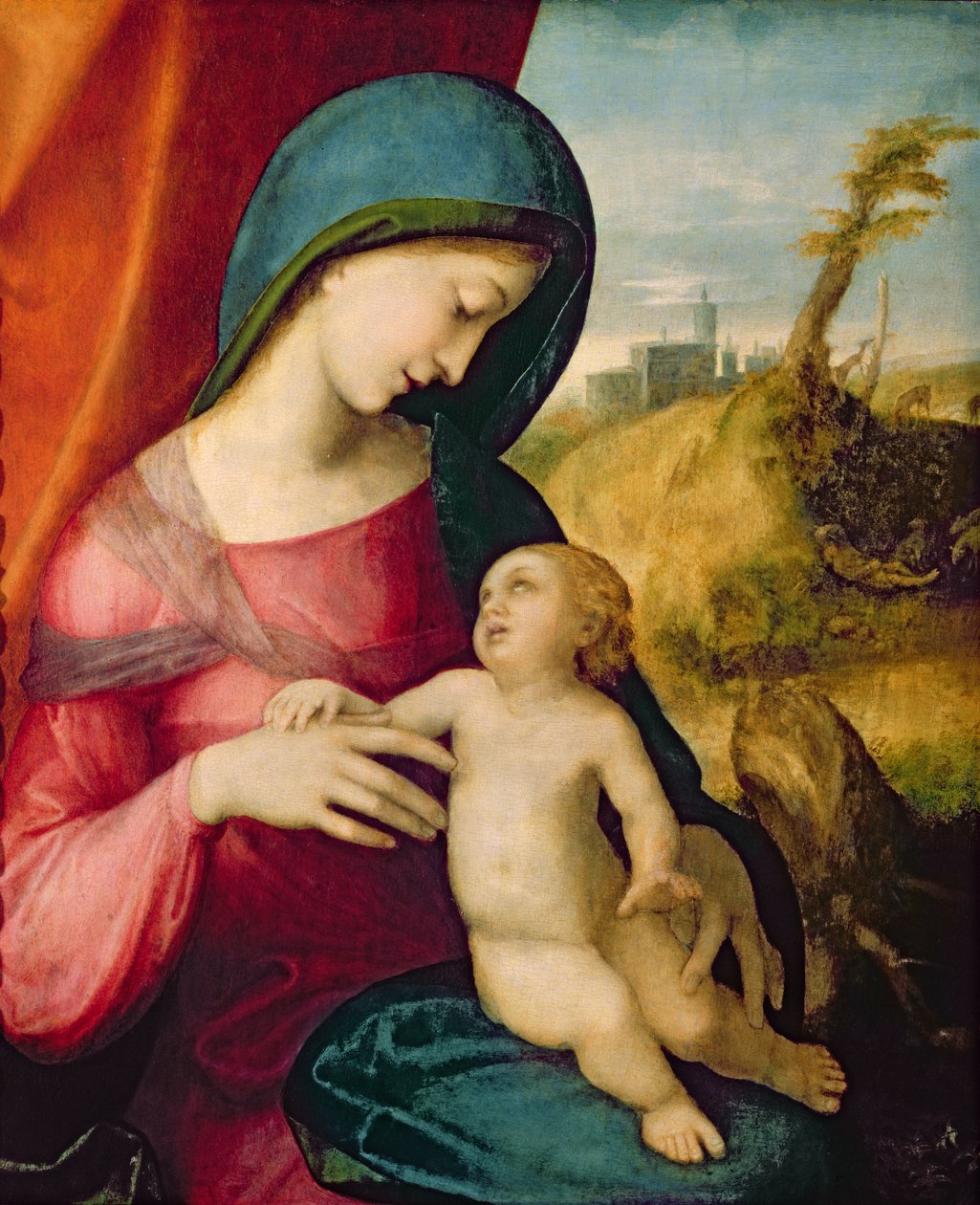 Madonna col Bambino, 1512-14 da Antonio da Correggio