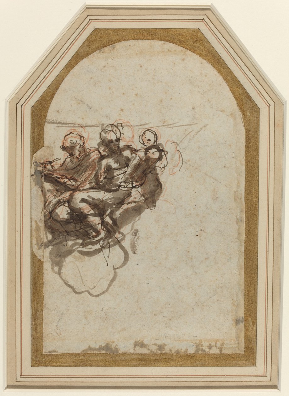 San Matteo e San Girolamo [verso] da Correggio