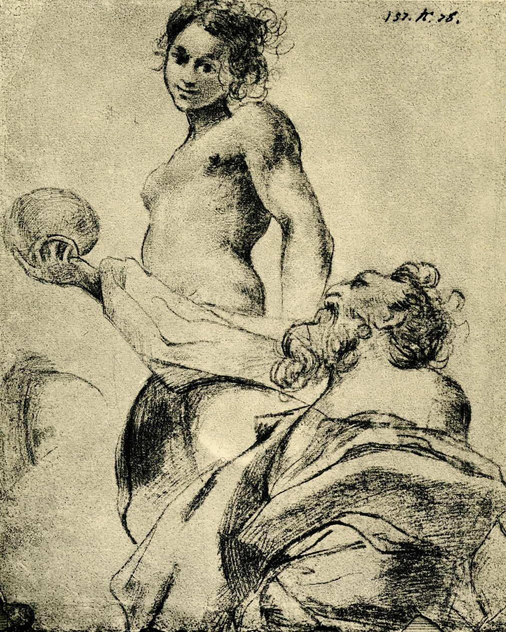 Studio per un gruppo da Antonio da Correggio