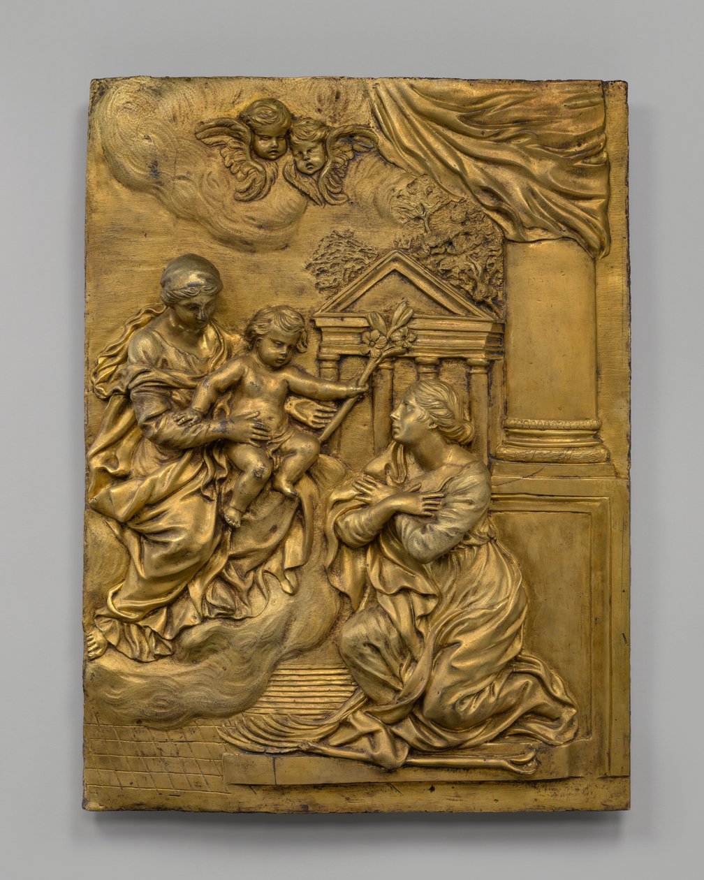 La Vergine e il Bambino appaiono a Santa Martina, c. 1650 da Cosimo Fancelli