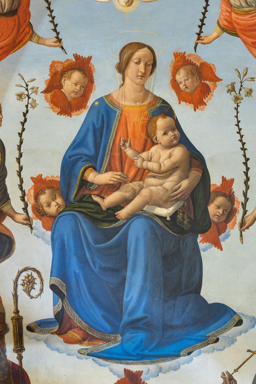 Madonna con Bambino in gloria, Sant
