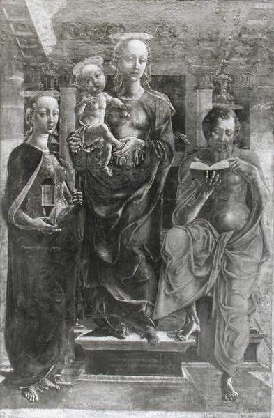 La Vergine col Bambino con Maria Maddalena e San Girolamo da Cosimo Tura