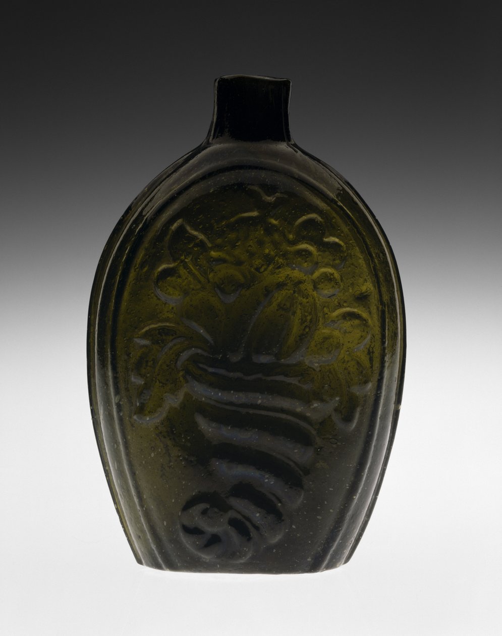 Fiaschetta figurata, probabilmente anni 1820 da Coventry Glass Works