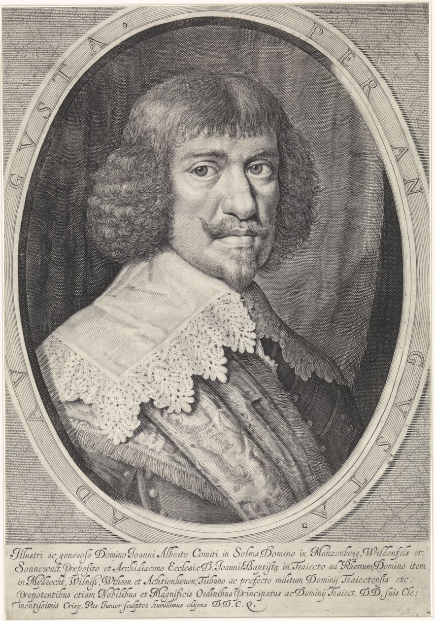 Johan Albert van Solms 1599-1648 da Crispijn van de Passe