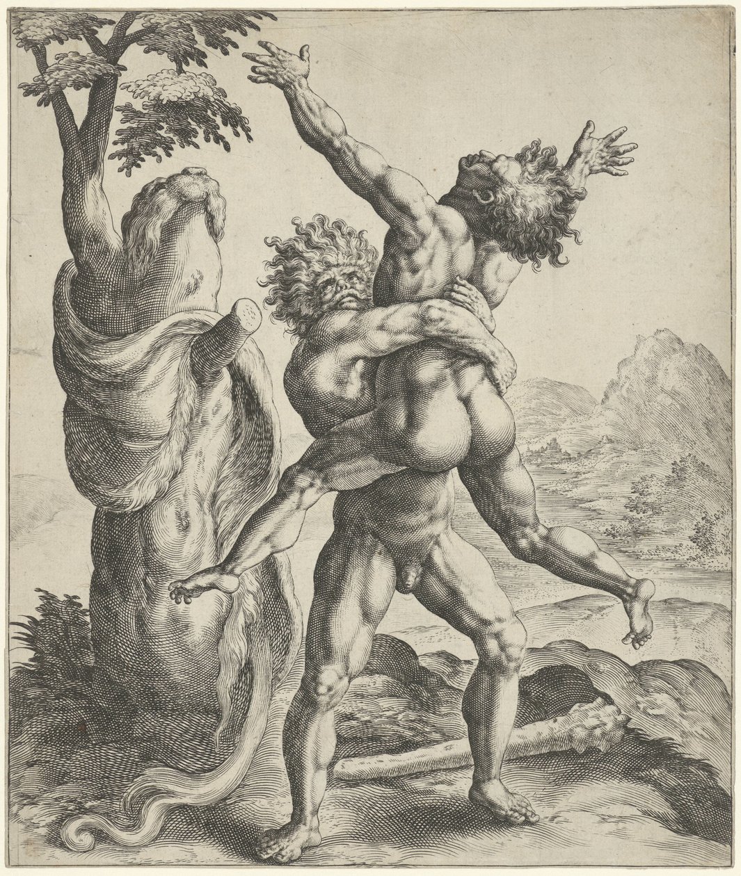 Ercole lotta con Anteo da Crispijn van de Passe (I)